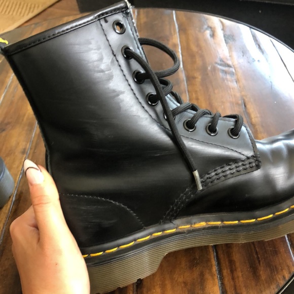 Dr. Martens 460 WOMEN'S SMOOTH LEATHER LACE UP BOOTS size 6 - Picture 4 of 5
